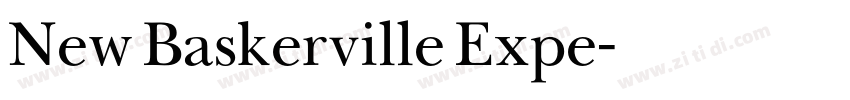 New Baskerville Expe字体转换